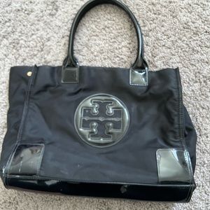 Tory Burch Ella Mini Tote in Black